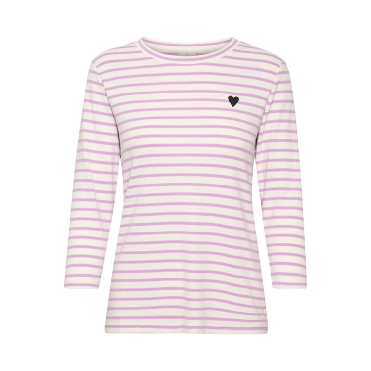 Kaliddy t-shirt - Chalk/lupine - Black heart