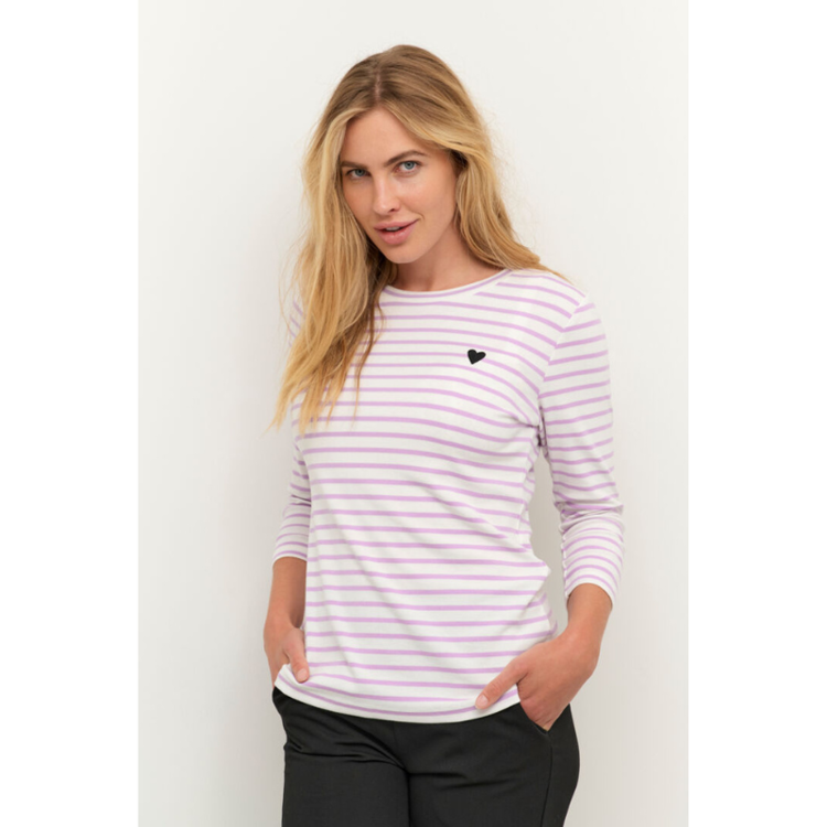 Kaliddy t-shirt - Chalk/lupine - Black heart