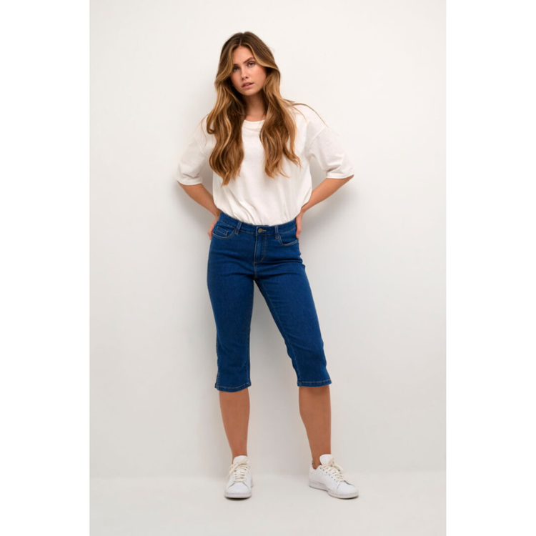 Kavicky capri jeans - Medium blue washed