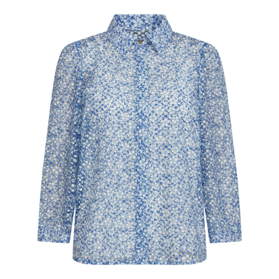 Flora bluse - Blue lace