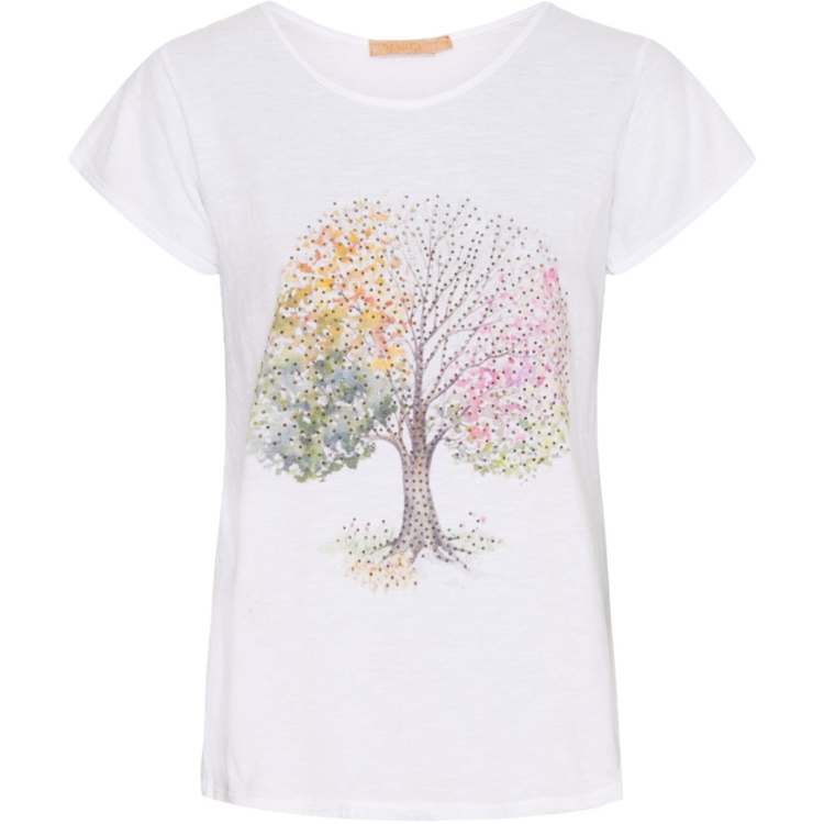 Marta t-shirt 3895 - White/tree