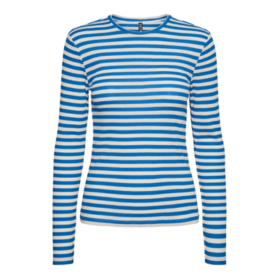 Pcruka bluse - French blue/cloud dancer