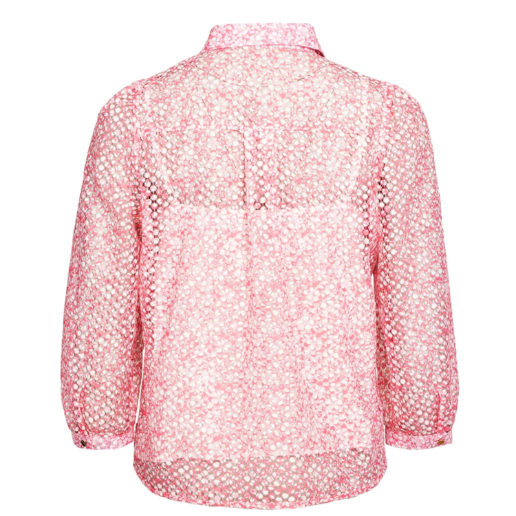 Flora bluse - Pink lace