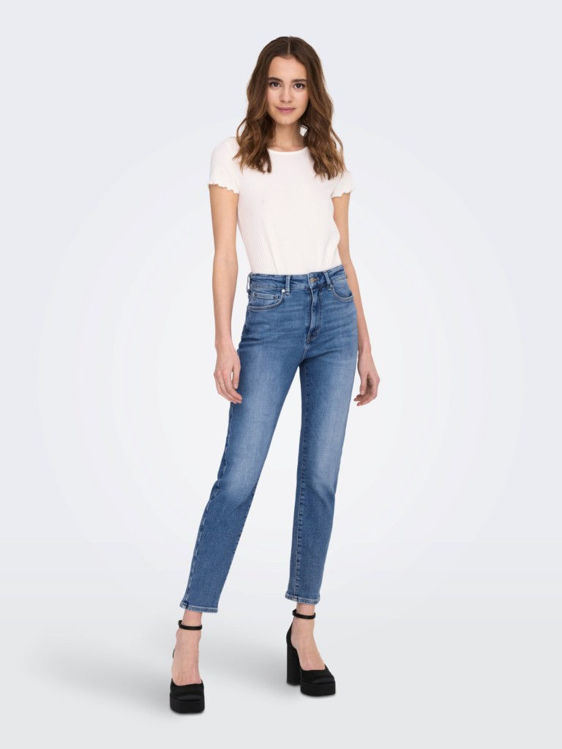 Onlemily buks - Medium blue denim