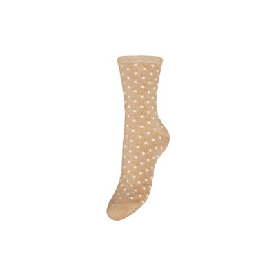 Pcsebby strømper - Natural/small dots