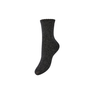 Pcsebby strømper - Black/silver lur