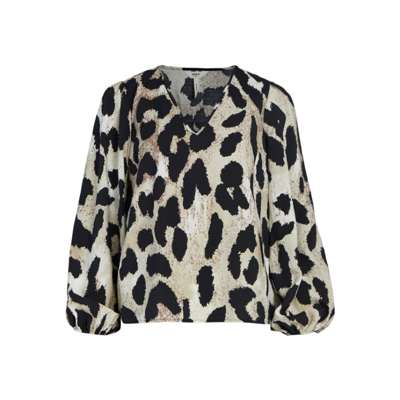 Objleonora top - Sandshell/big leo