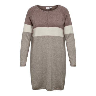 Carlaura kjole - Rose brown/whitecap gray