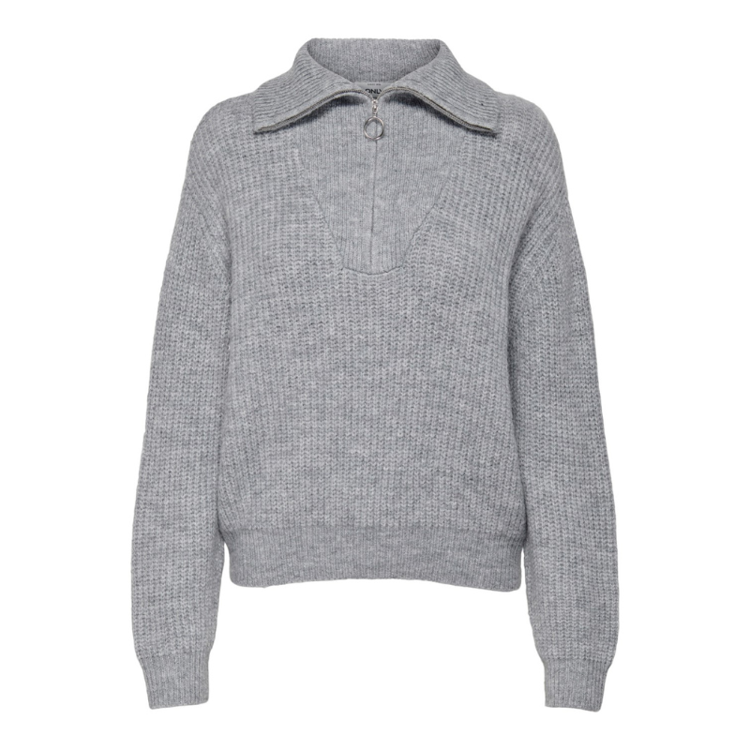 Onlbaker strik - Light grey/melange