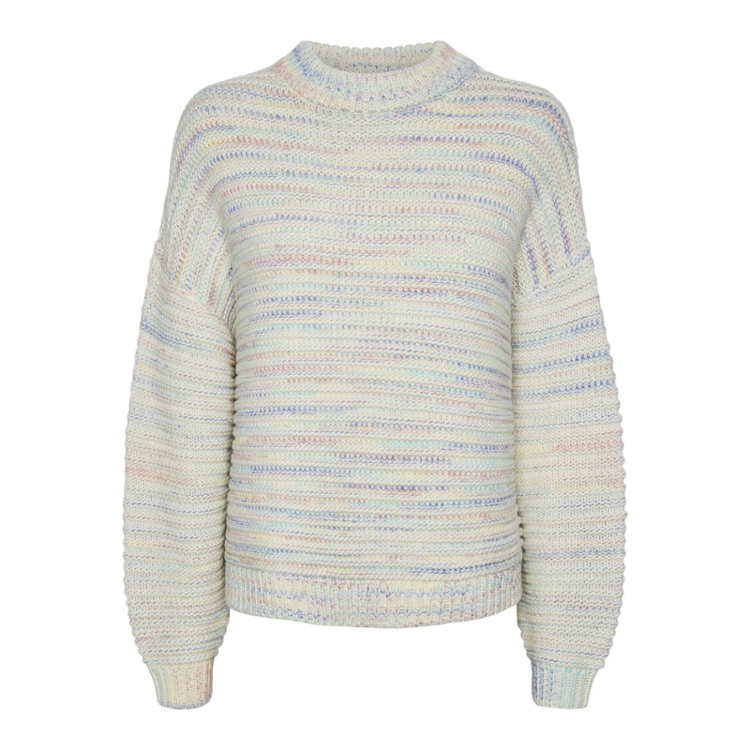 Pcjamie strik - Cloud dancer/multi clr