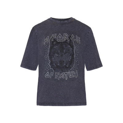 Helga t-shirt - D. grey/stone