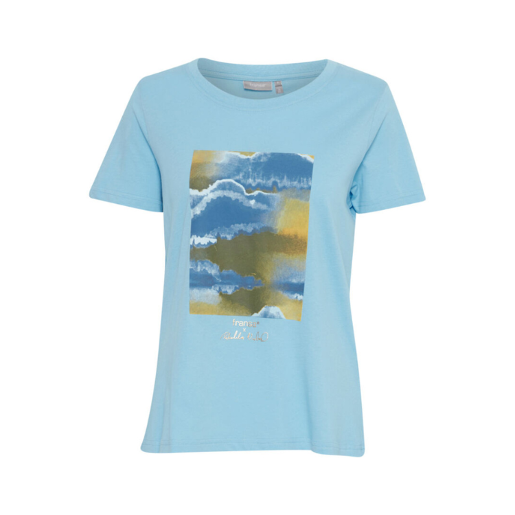 Frrebekka t-shirt - Ethereal blue