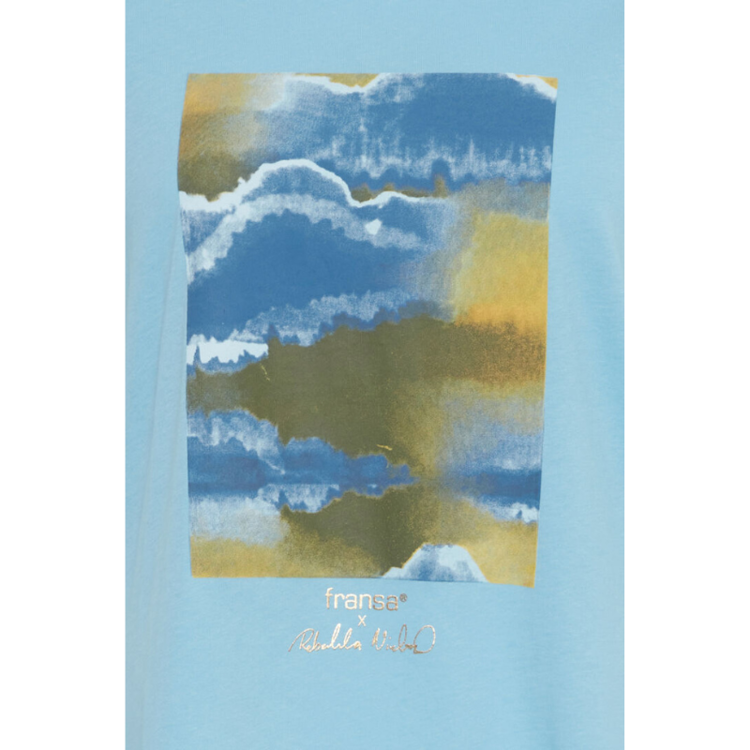 Frrebekka t-shirt - Ethereal blue
