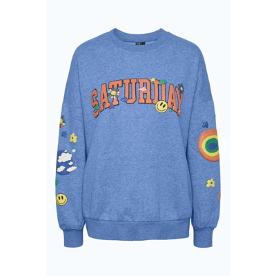 Pcdinna sweat - Cornflower blue