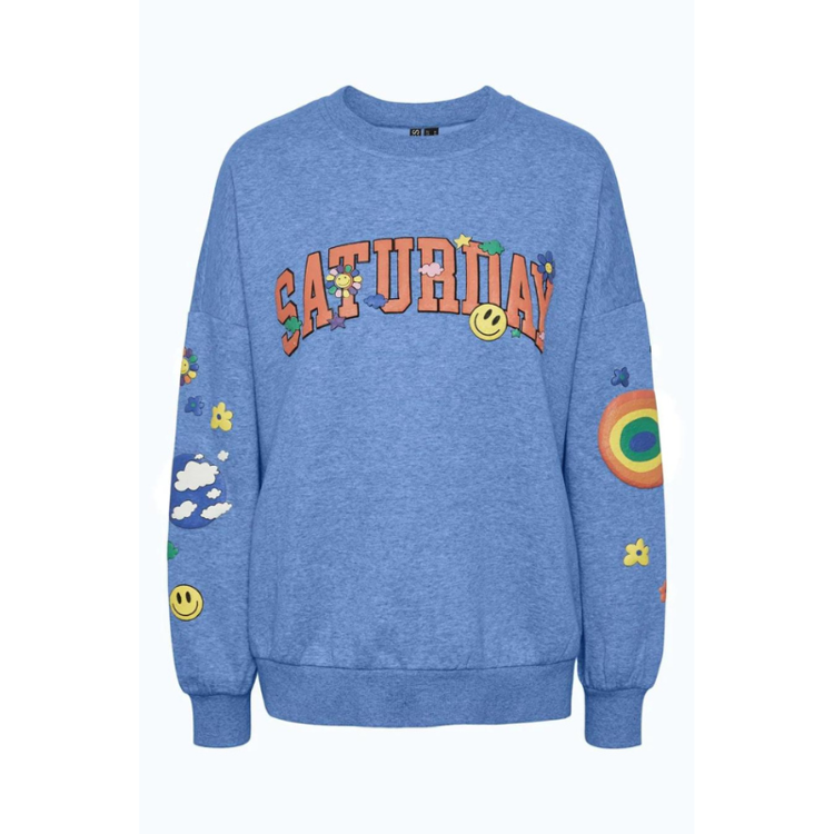 Pcdinna sweat - Cornflower blue