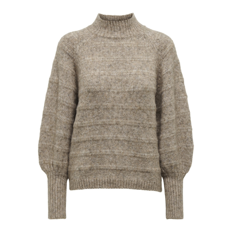 Onlcelina strik - Chestnut/w. melange