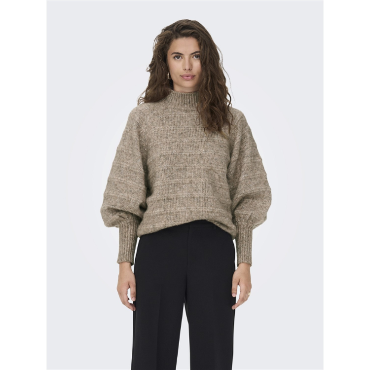 Onlcelina strik - Chestnut/w. melange