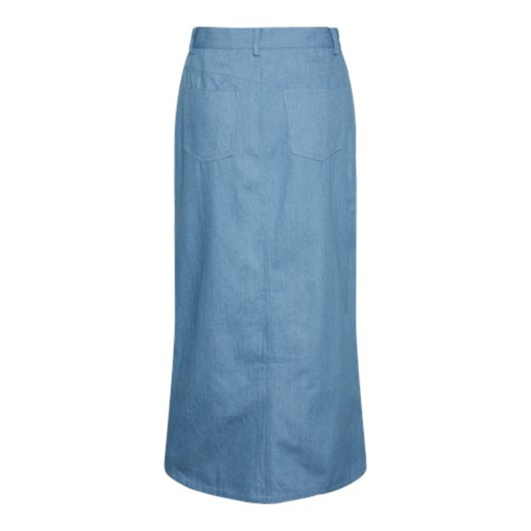 Pcasta nederdel - Light blue denim