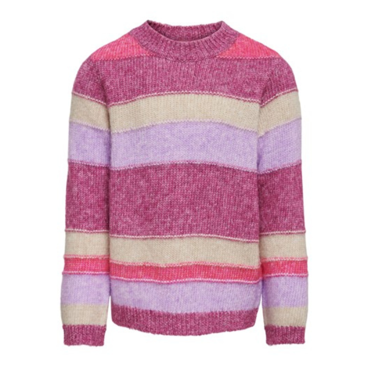 Kogelaine strikbluse - Red violet