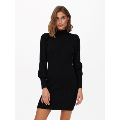 Onlkatia strik kjole - Black