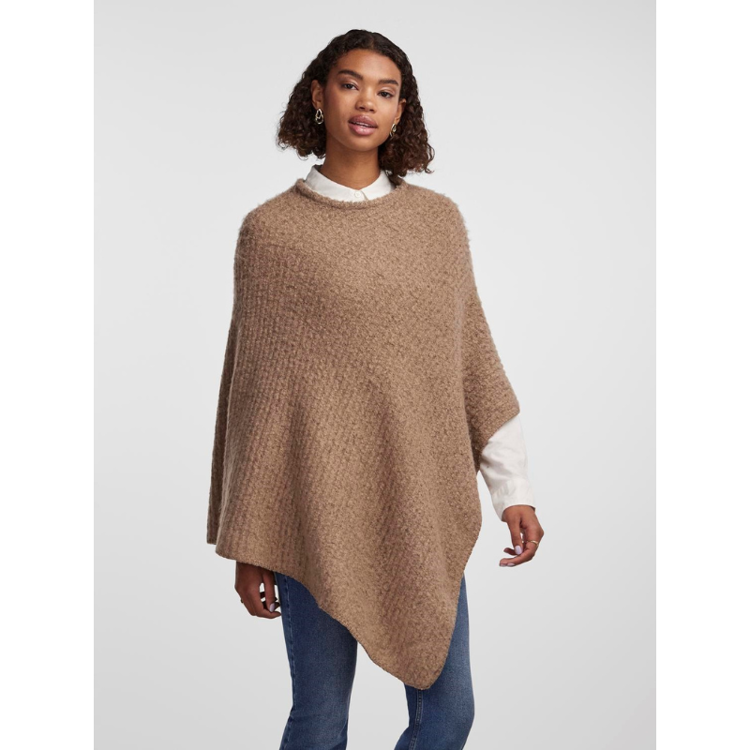 Pcpyron poncho - Silver mink