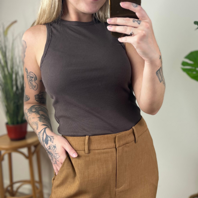 Vmmathilde top - Chocolate brown