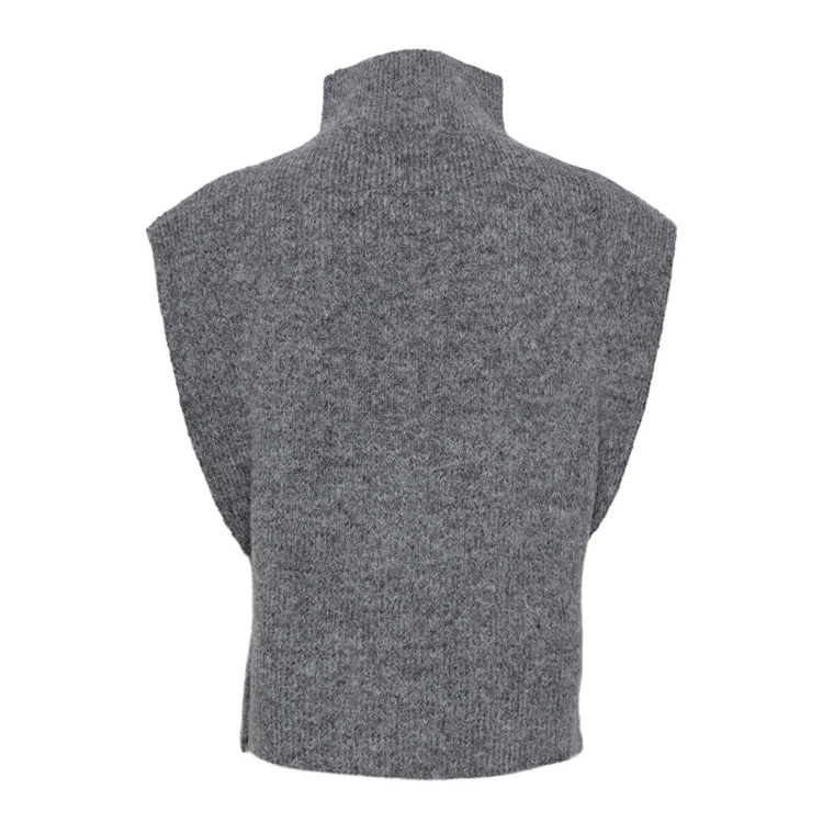 Pcjosie poncho - Dark grey melange