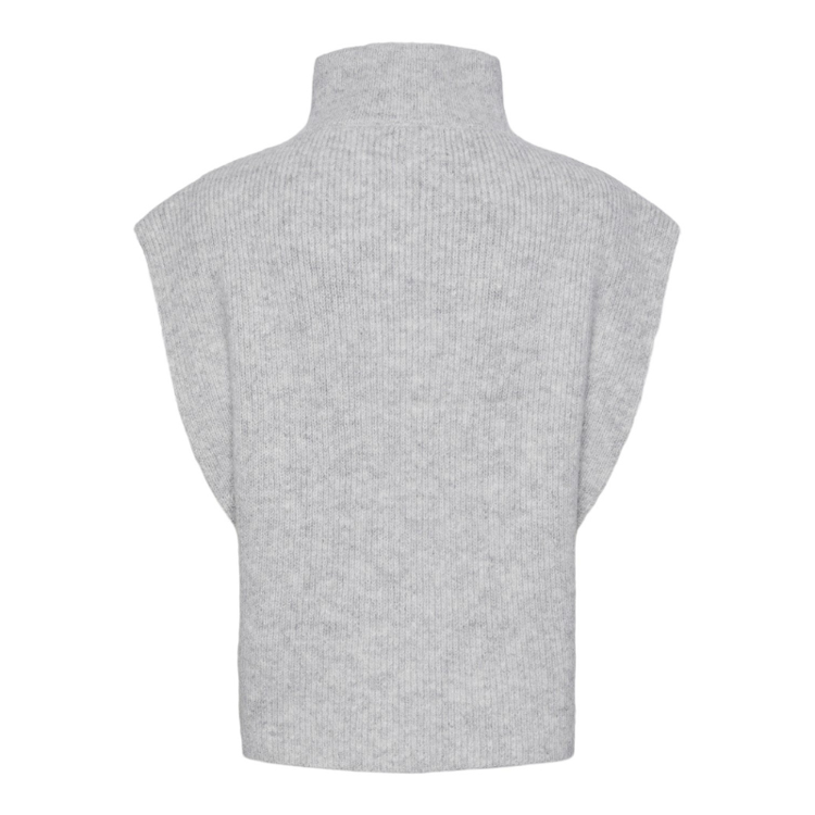 Pcjosie poncho - Light grey melange