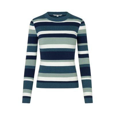 Minnie strikbluse - Orion grey lurex