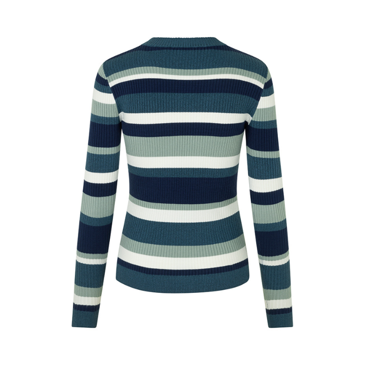 Minnie strikbluse - Orion grey lurex