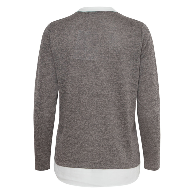Frrexan bluse - Charcoal melange