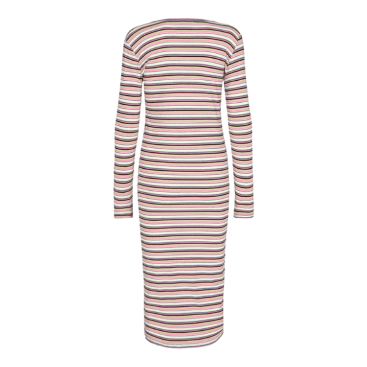 Natalia kjole - Pink gold lurex stripe