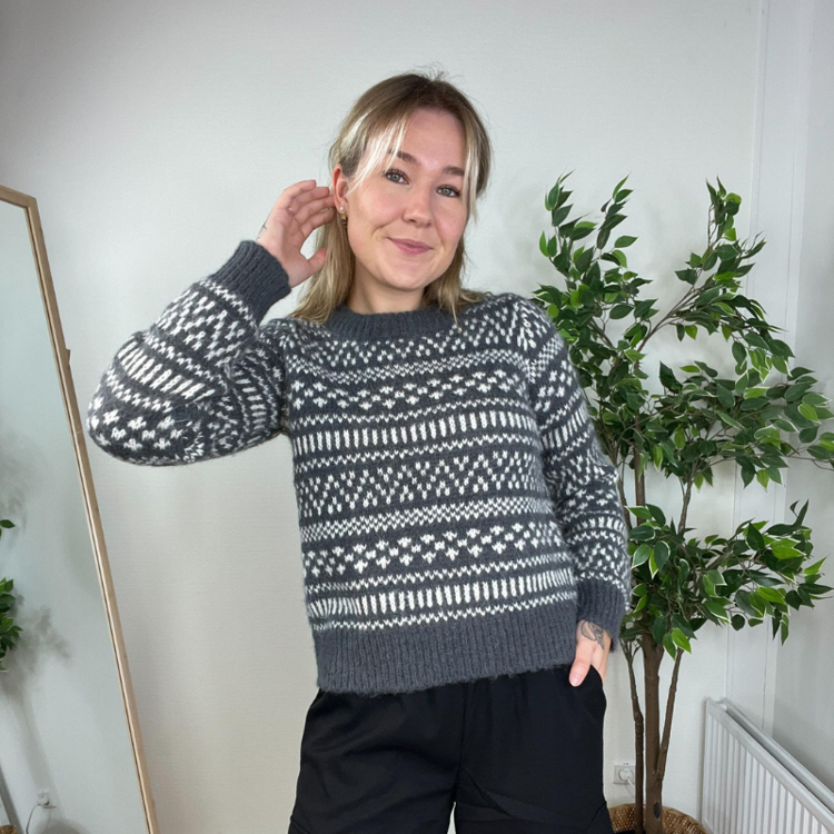 Vmkaira strikbluse - Grey pinstripe