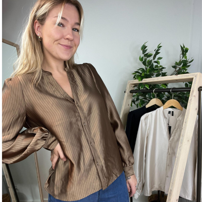 Vmnadia skjortebluse - Brown lentil