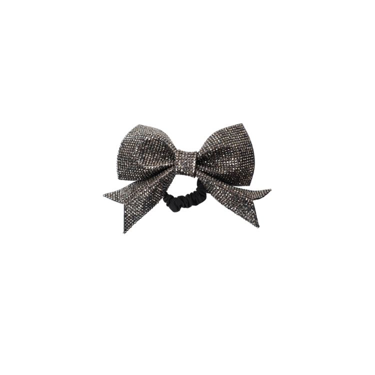 Bcewa rhinestone scrunchie - Gun metal