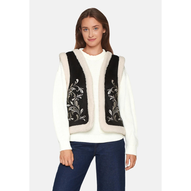 Debea-ve vest - Black/cream