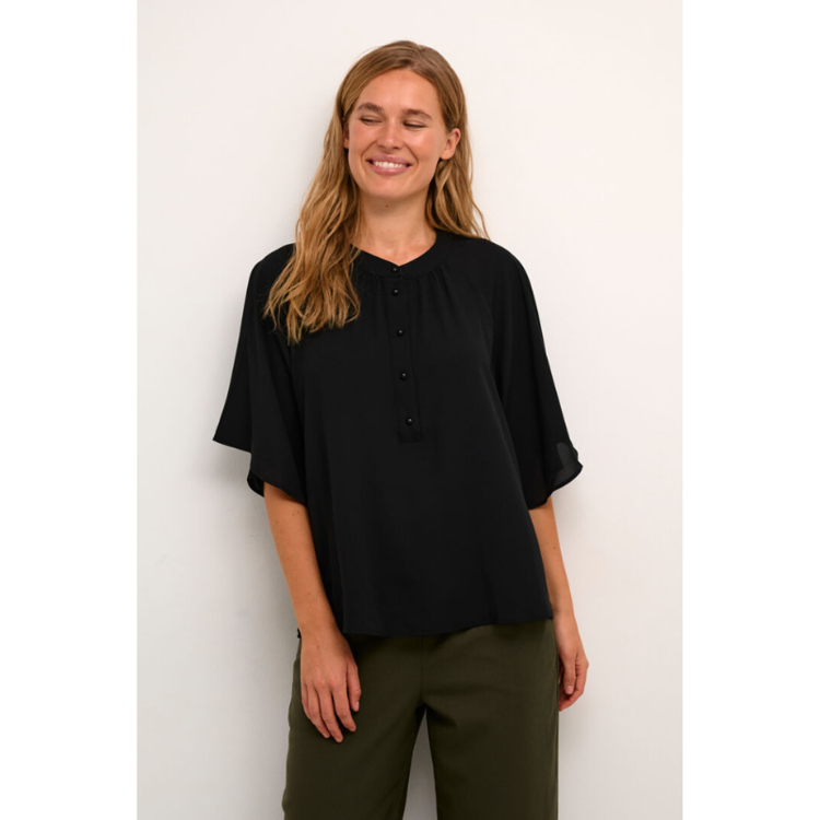 Kaditte bluse - Black deep