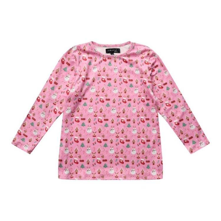 Alma bluse - Christmas time pink