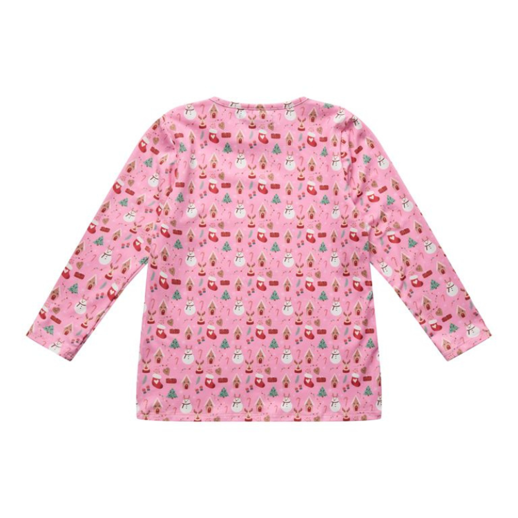 Alma bluse - Christmas time pink