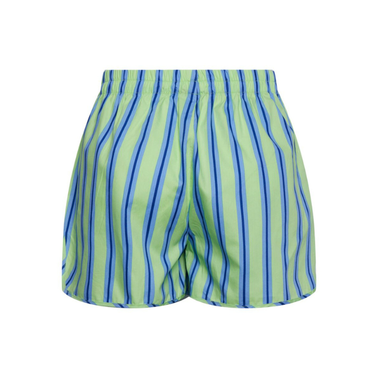 Pcletty shorts - Paradise green/with stripe