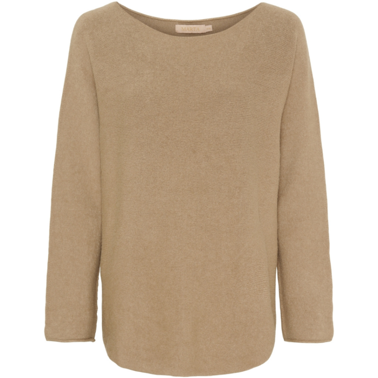 Mdcdagmar strikbluse - Light camel