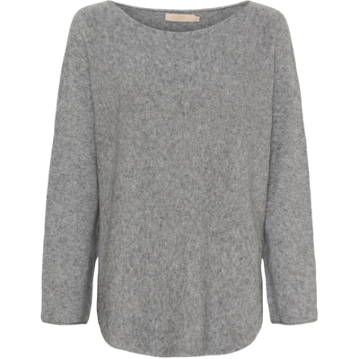 Mdcdagmar strikbluse - Medium grey