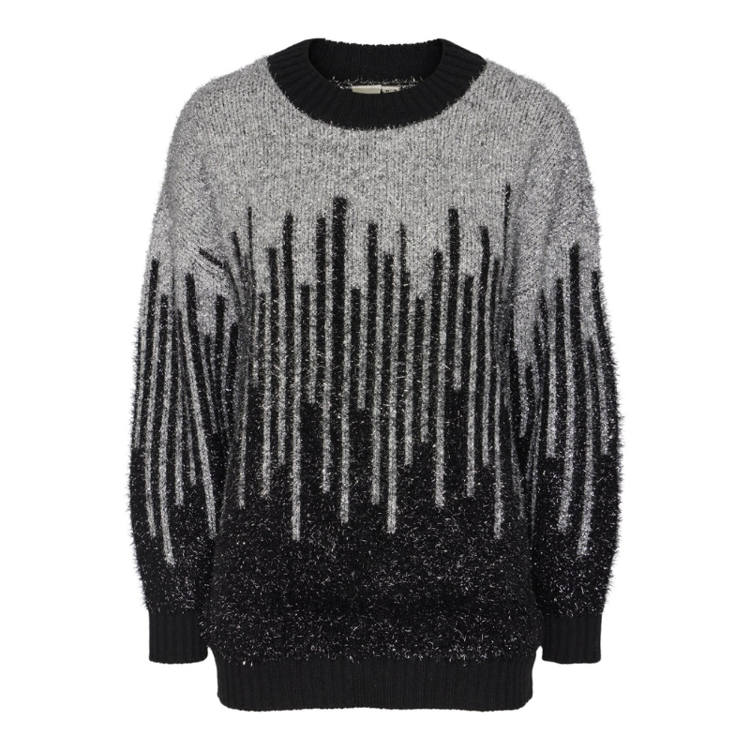Yaskrys strik - Black/w. silver