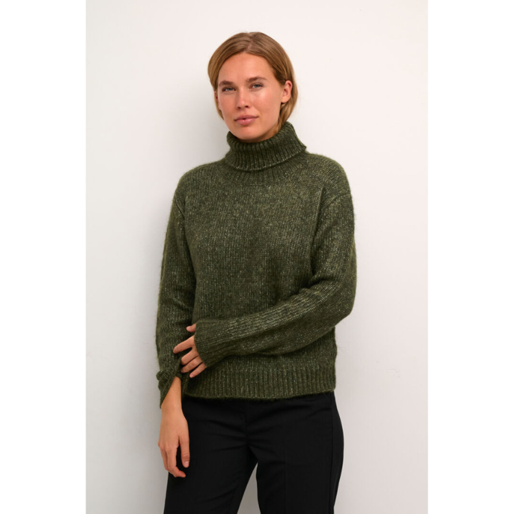 Kaalioma strikbluse - Forest night mel