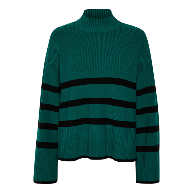 Kanellie strikbluse - Aventurine