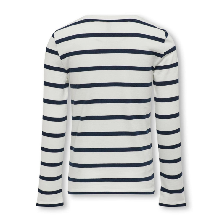 Kogsoph bluse - cloud dancer/dress blue