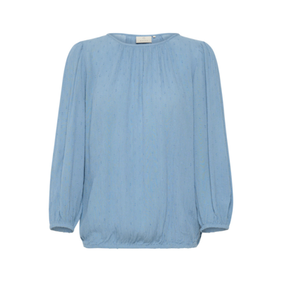 Kawilma bluse - Faded denim