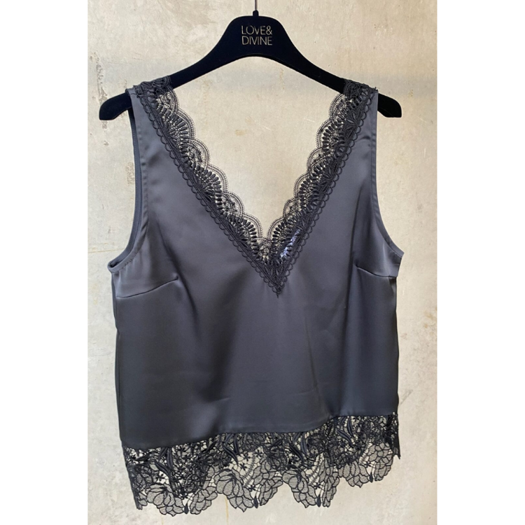 Love1080 top - Grey/black