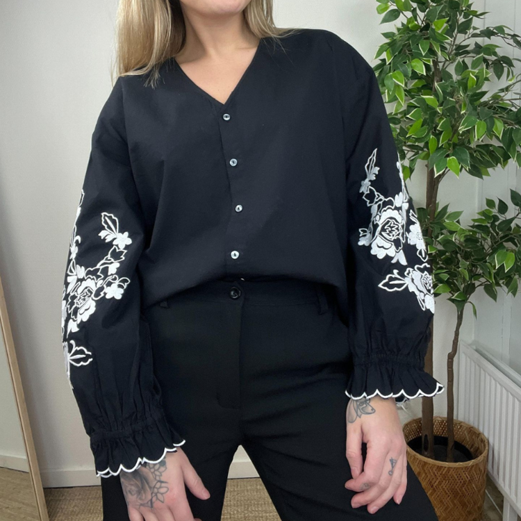 Vmvina skjorte - Black/white