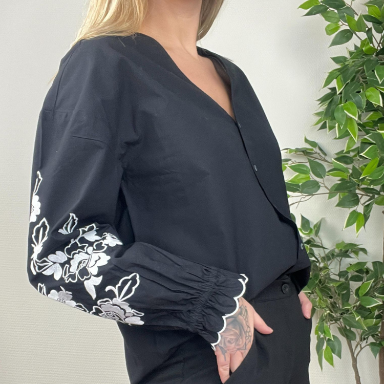 Vmvina skjorte - Black/white